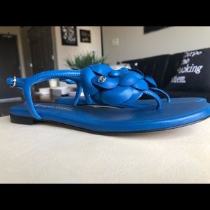 Chanel Blue Lambskin sandals